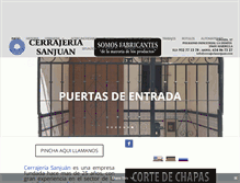 Tablet Screenshot of cerrajeriasanjuan.com